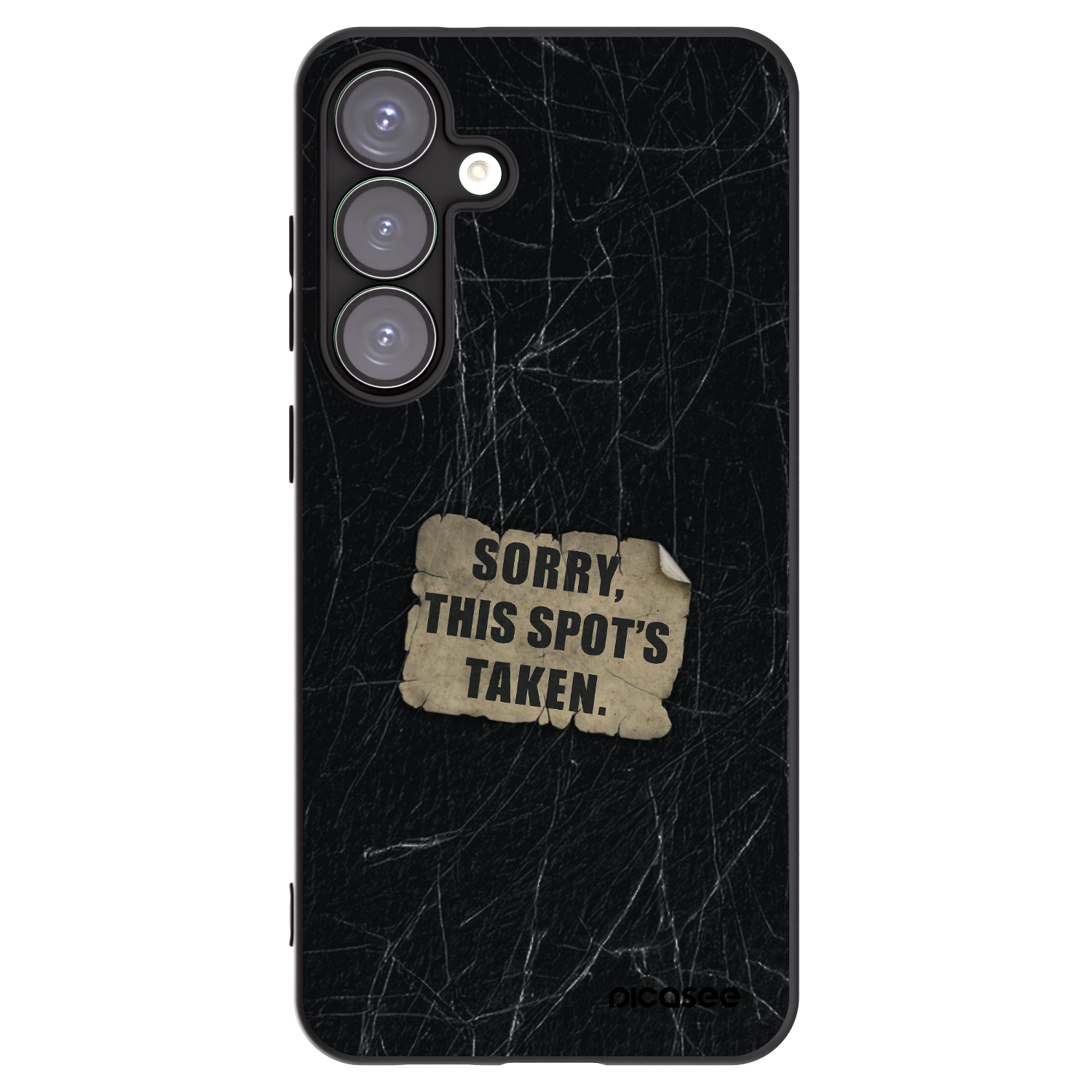 Picasee Μαύρη θήκη σιλικόνης για Samsung Galaxy S25+ 5G - SORRY