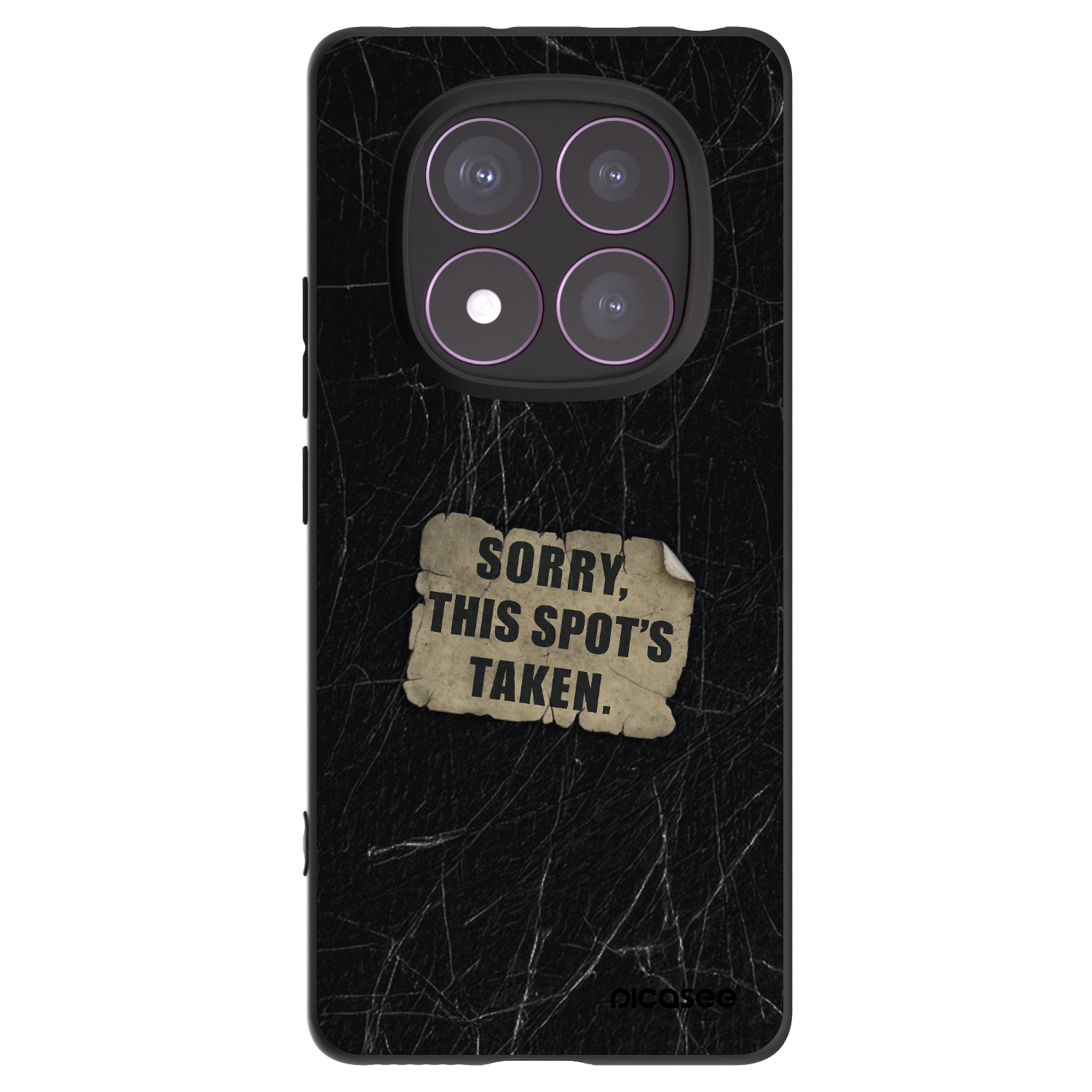 Picasee Μαύρη θήκη σιλικόνης για Xiaomi Redmi Note 14 Pro 4G - SORRY