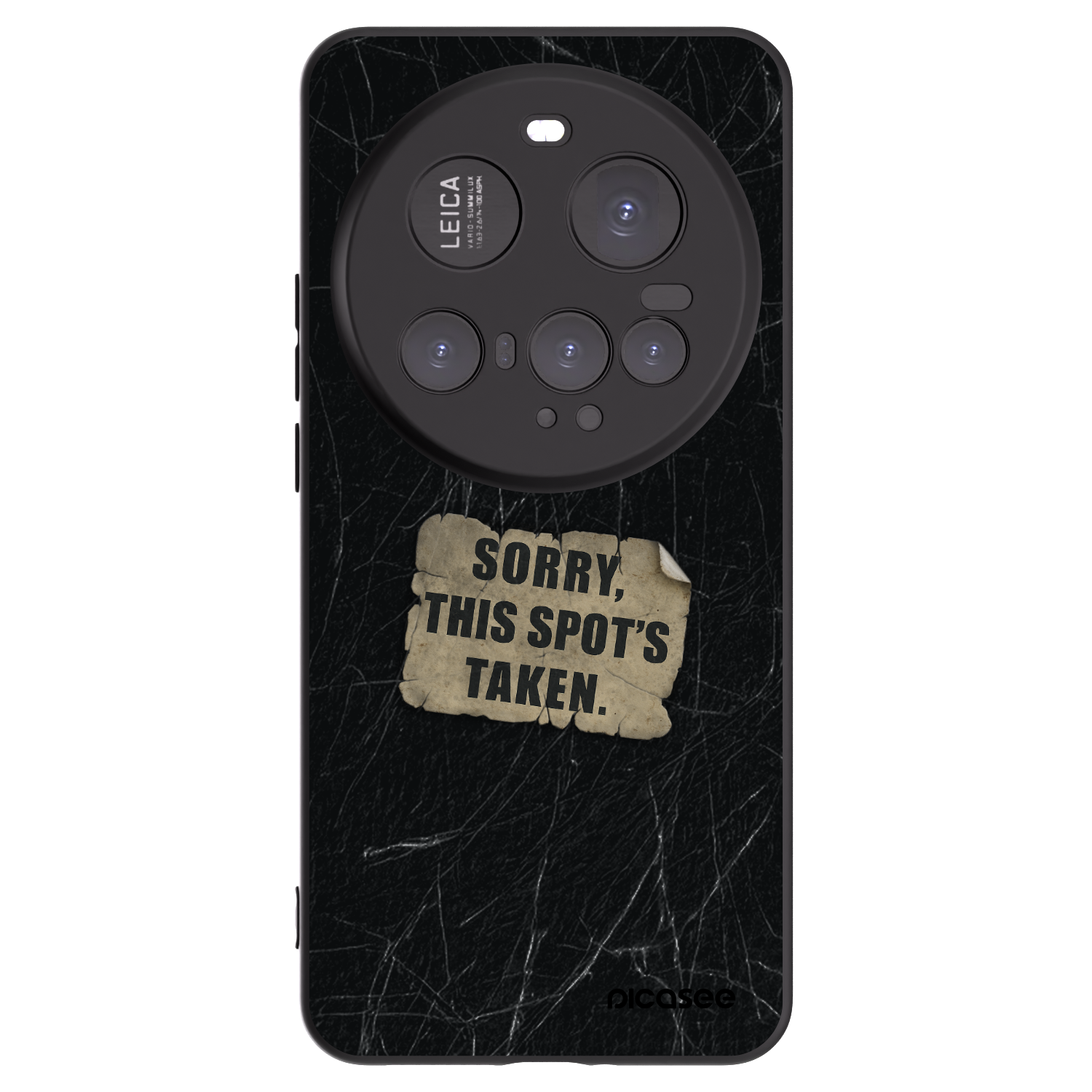 Picasee Μαύρη θήκη σιλικόνης για Xiaomi 15 Ultra - SORRY