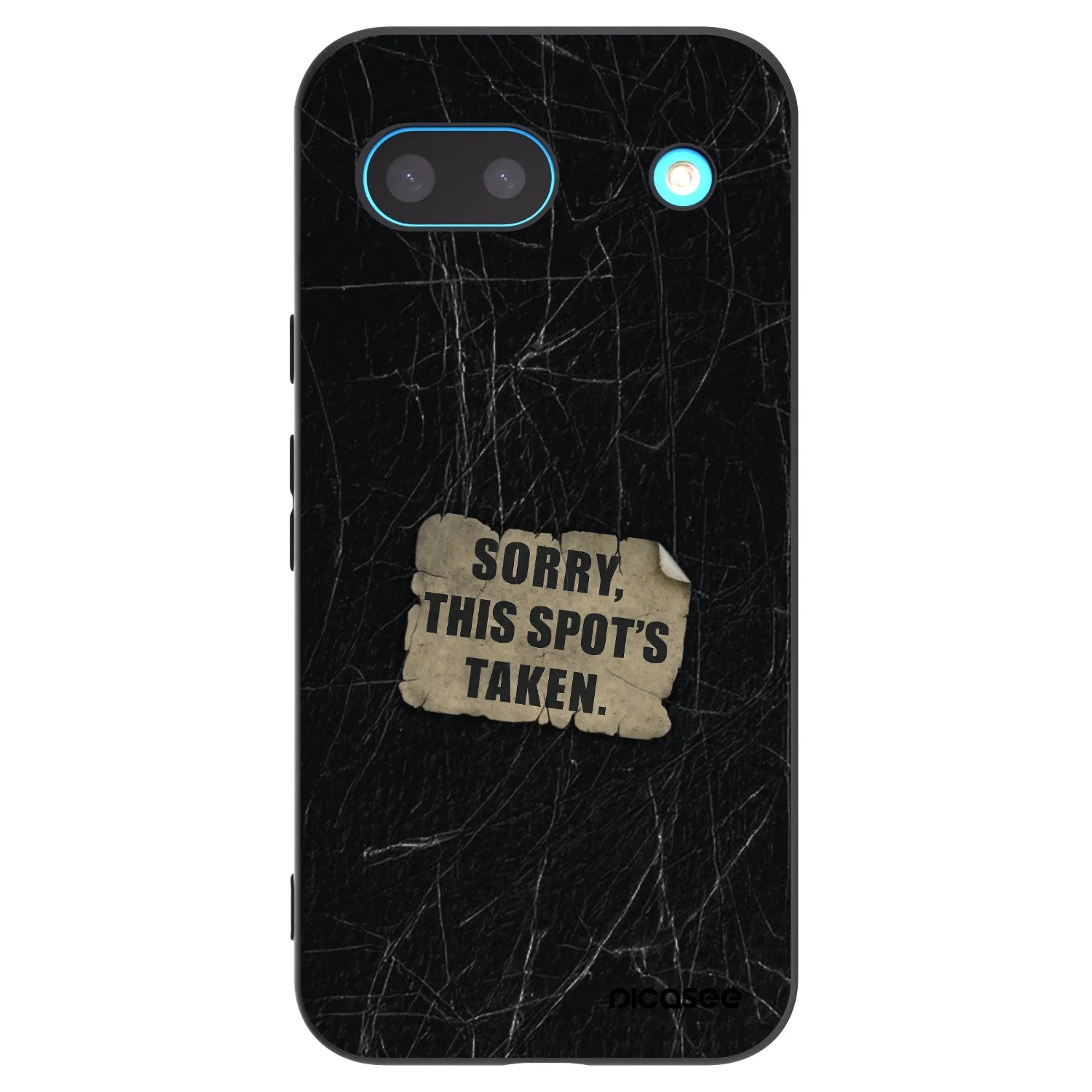 Picasee Μαύρη θήκη σιλικόνης για Google Pixel 8a - SORRY