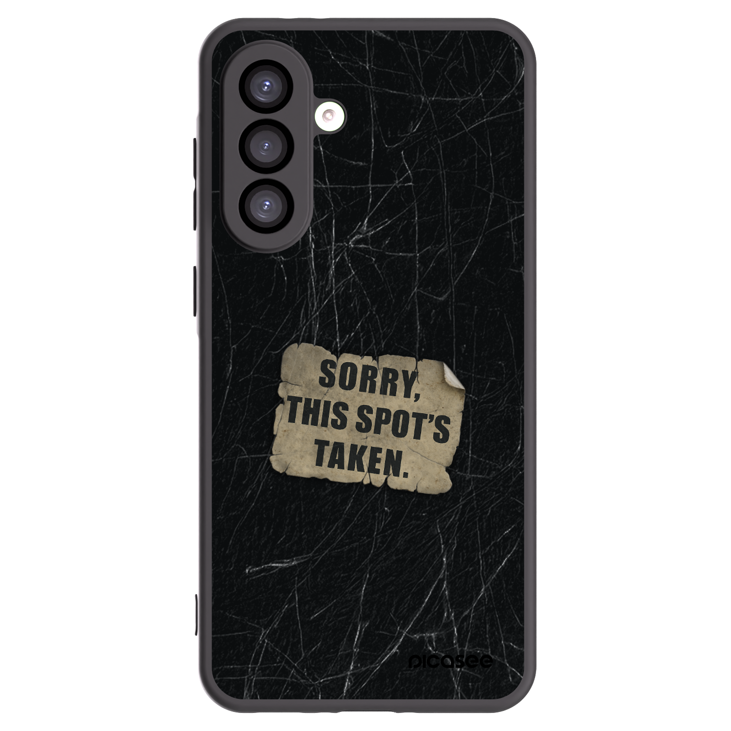 Picasee Μαύρη θήκη σιλικόνης για Samsung Galaxy A26 5G A266B - SORRY