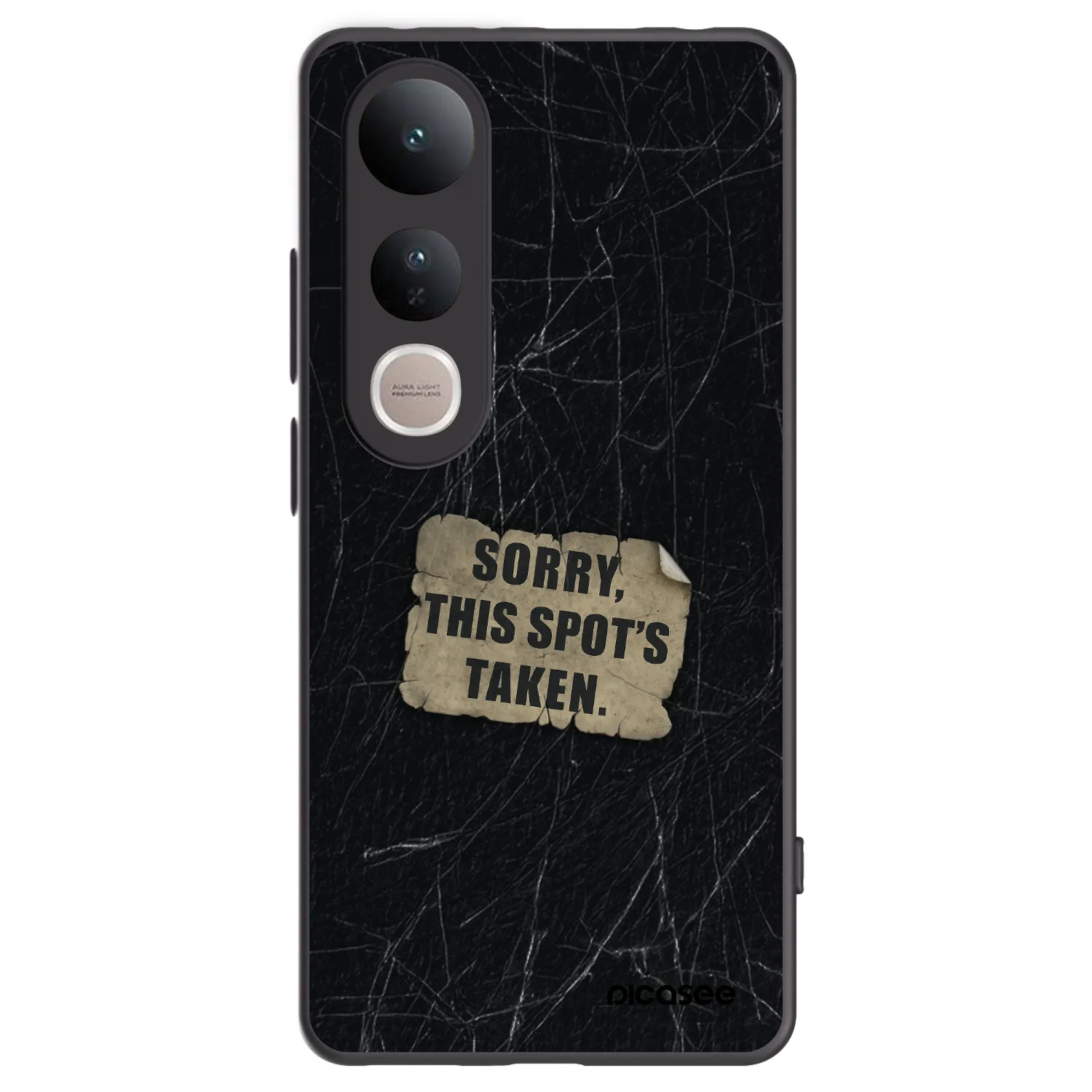 Picasee Μαύρη θήκη σιλικόνης για Vivo V50 Lite 5G - SORRY