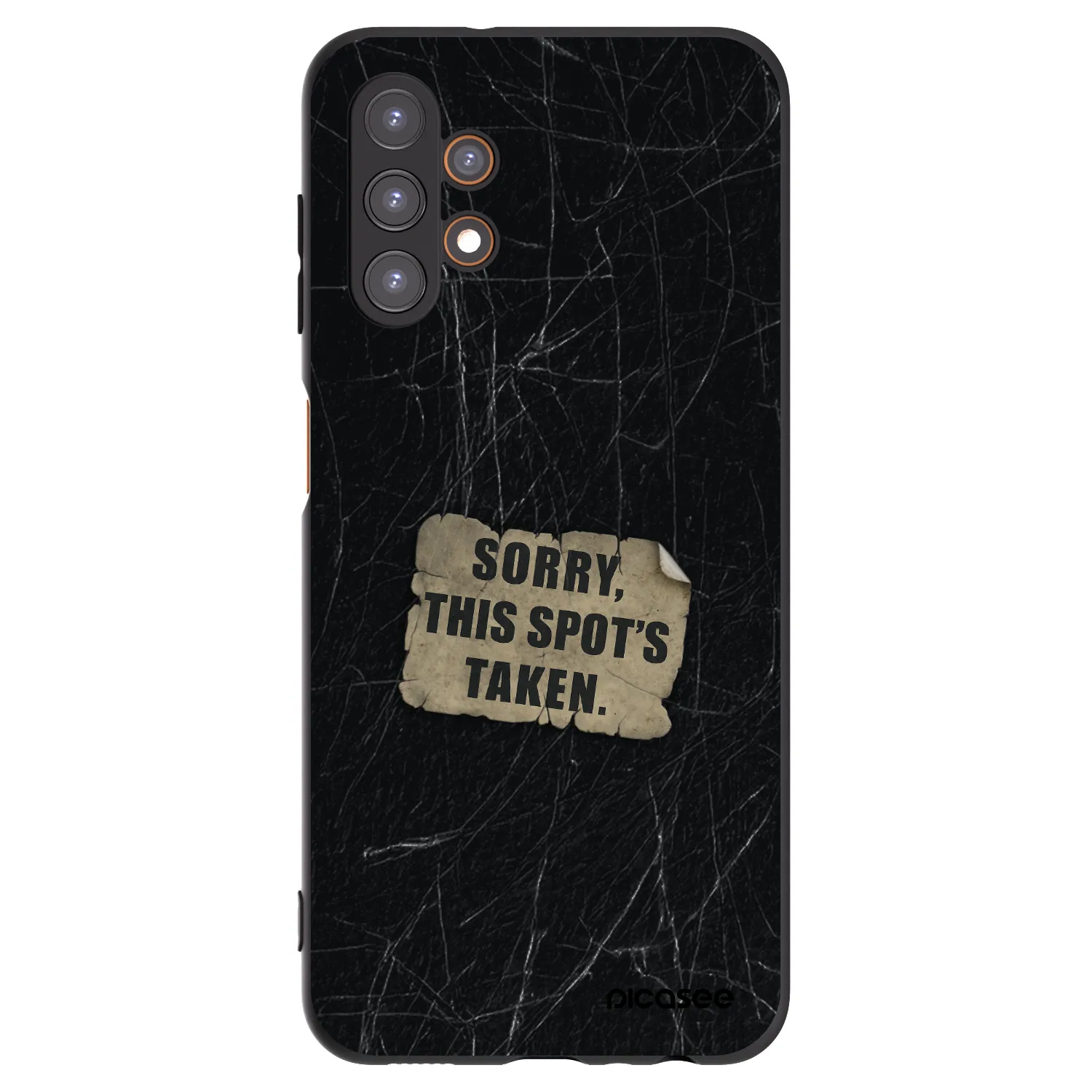 Picasee Μαύρη θήκη σιλικόνης για Samsung Galaxy A13 5G - SORRY