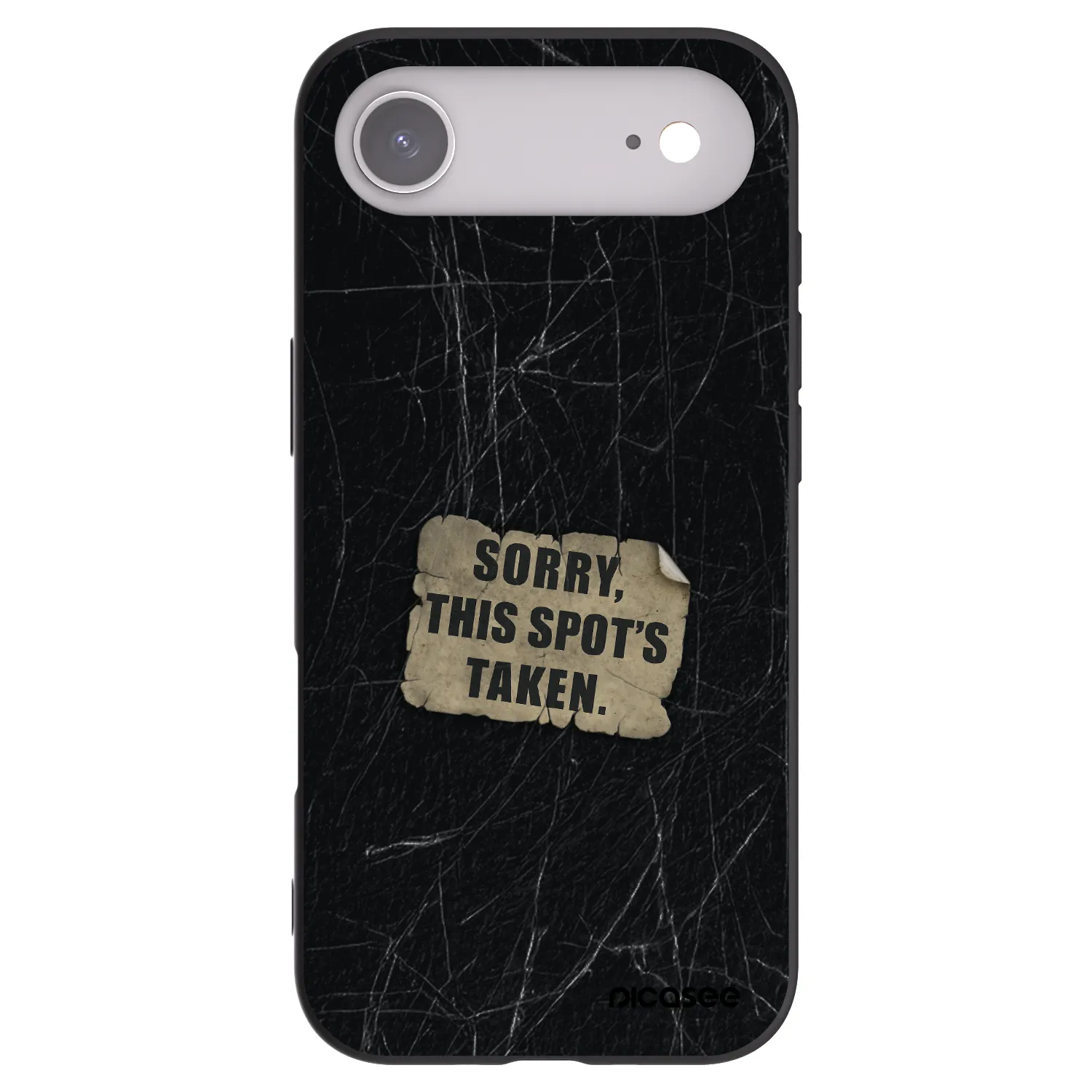 Picasee Μαύρη θήκη σιλικόνης για Apple iPhone Air - SORRY
