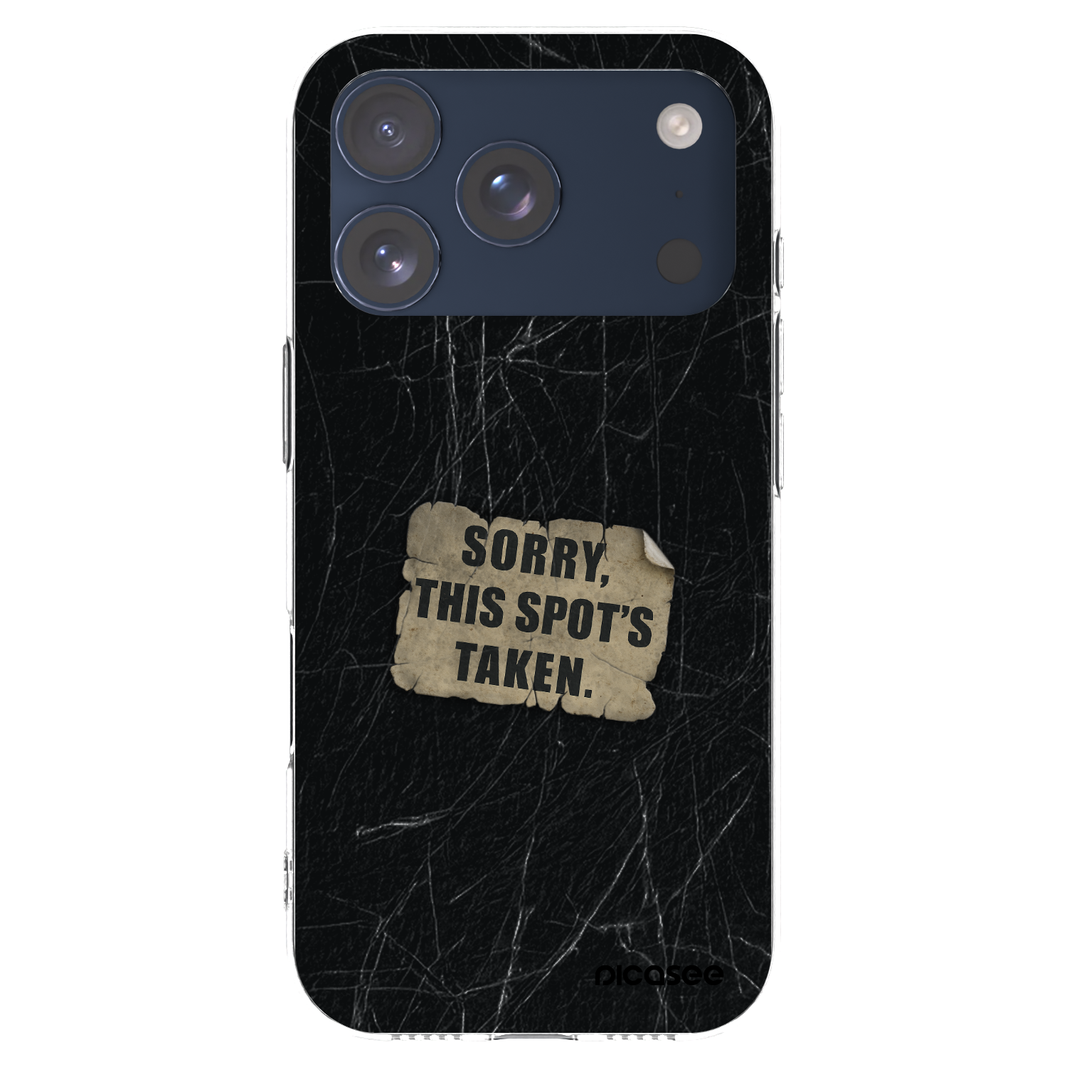 Picasee διαφανής θήκη σιλικόνης Apple iPhone 17 Pro - SORRY