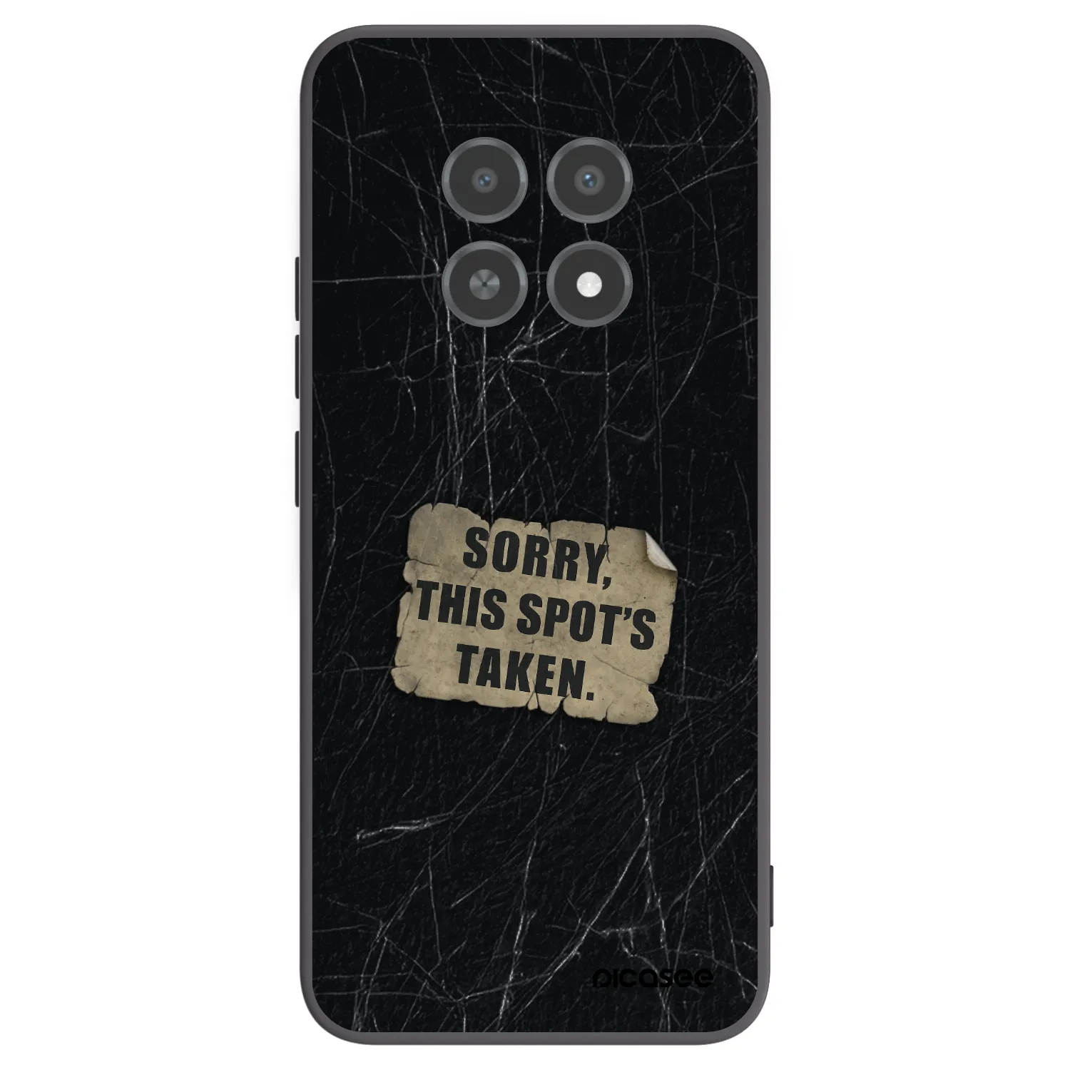 Picasee Μαύρη θήκη σιλικόνης για Realme 12X - SORRY