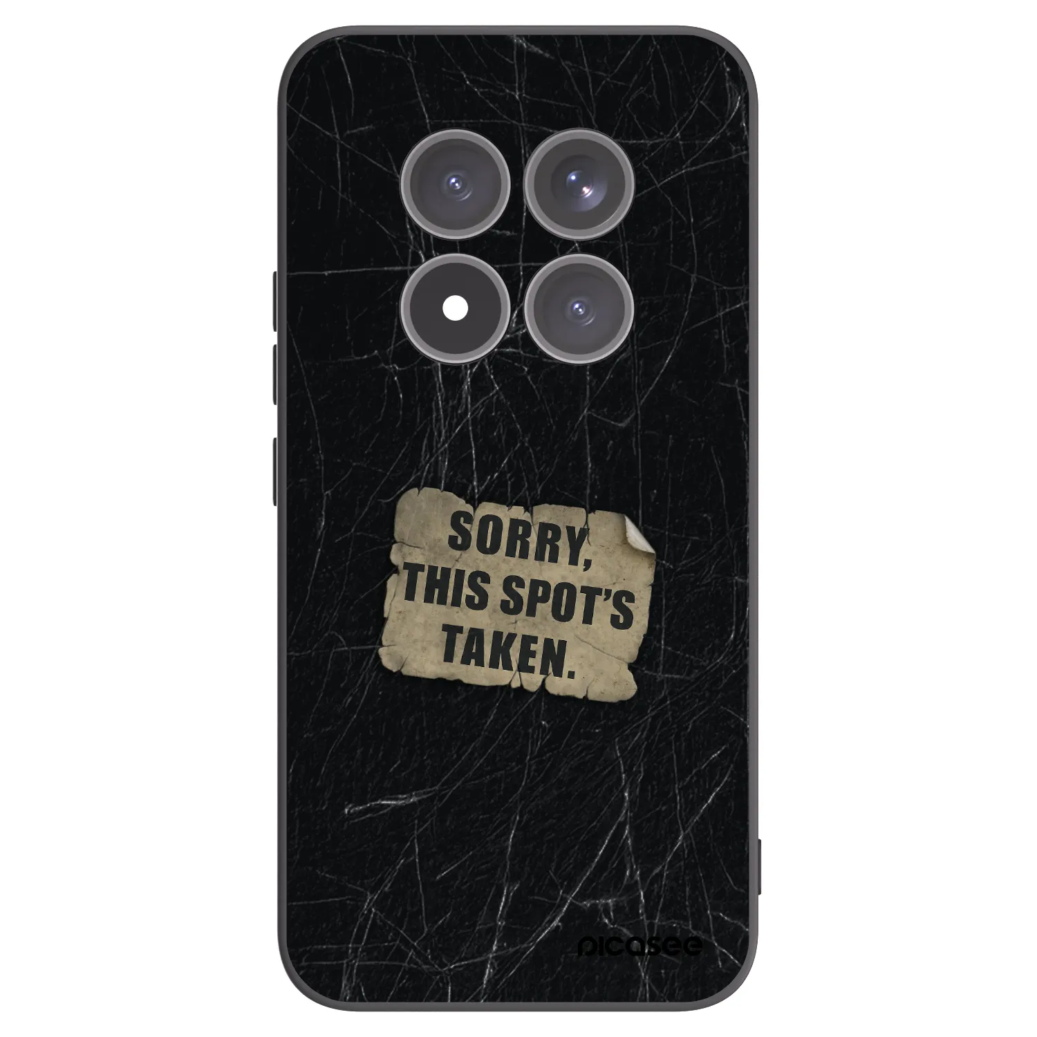 Picasee Μαύρη θήκη σιλικόνης για Xiaomi Redmi Note 15 Pro+ - SORRY