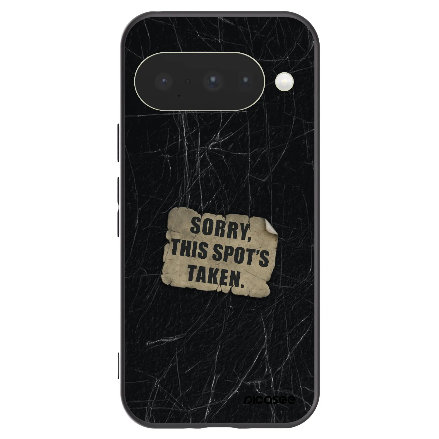 Picasee Μαύρη θήκη σιλικόνης για Google Pixel 10 - SORRY