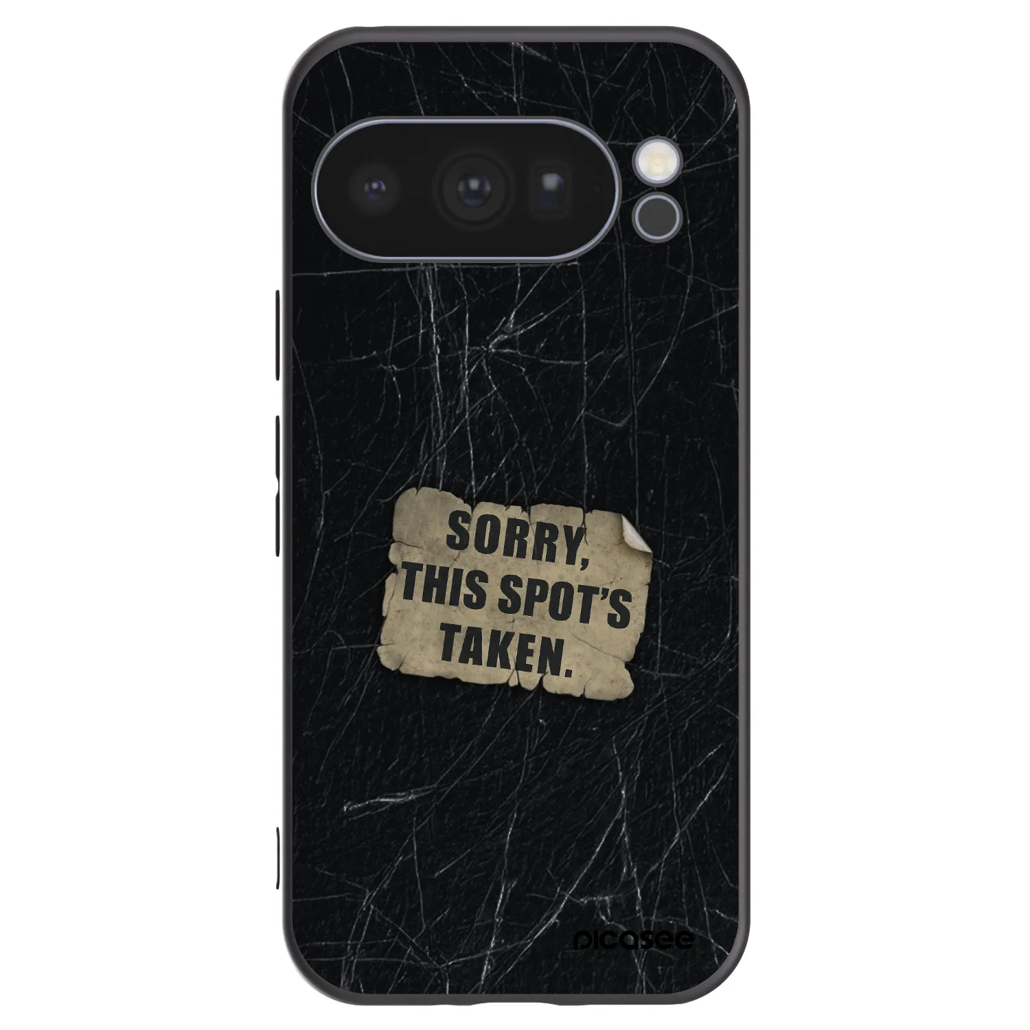 Picasee Μαύρη θήκη σιλικόνης για Google Pixel 10 Pro - SORRY