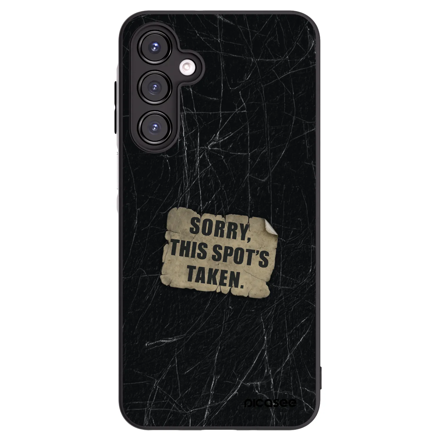 Picasee Μαύρη θήκη σιλικόνης για Samsung Galaxy A16 4G - SORRY