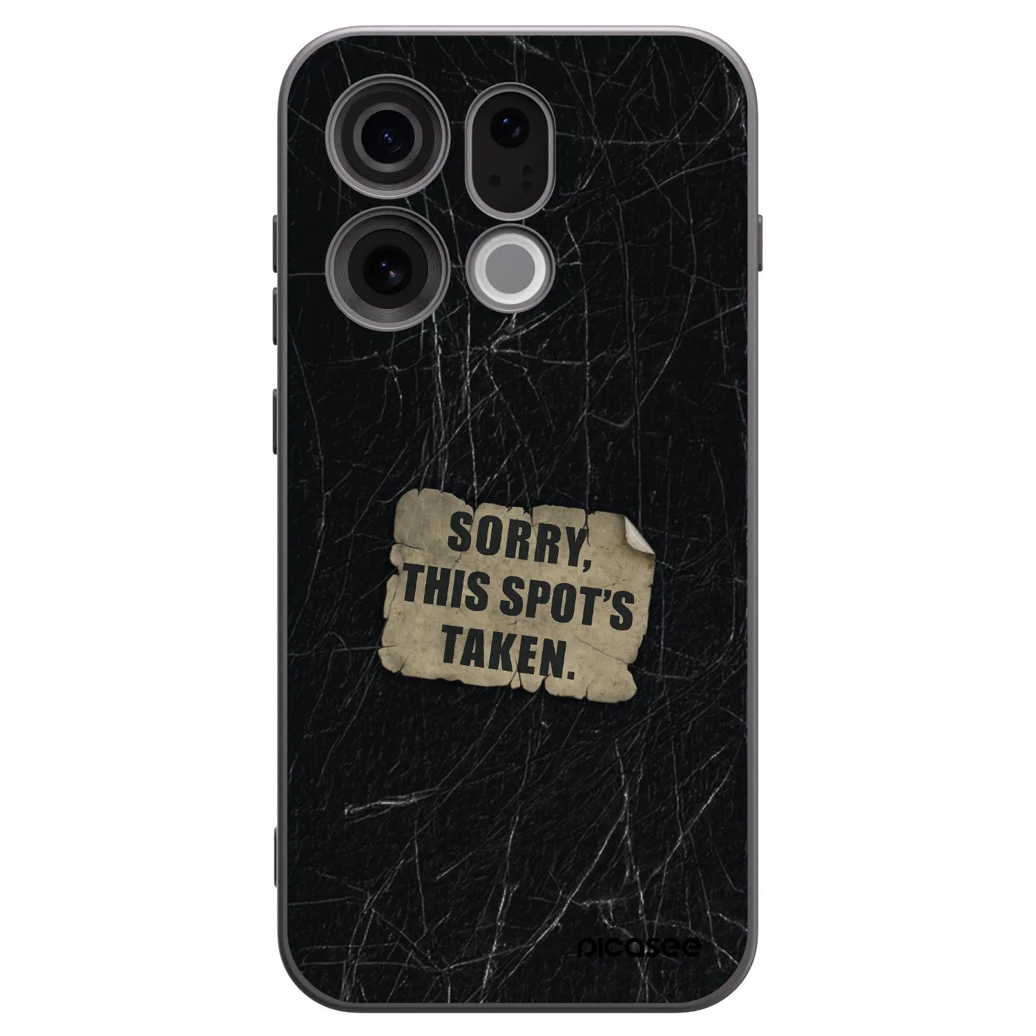 Picasee Μαύρη θήκη σιλικόνης για OPPO Find X9 - SORRY