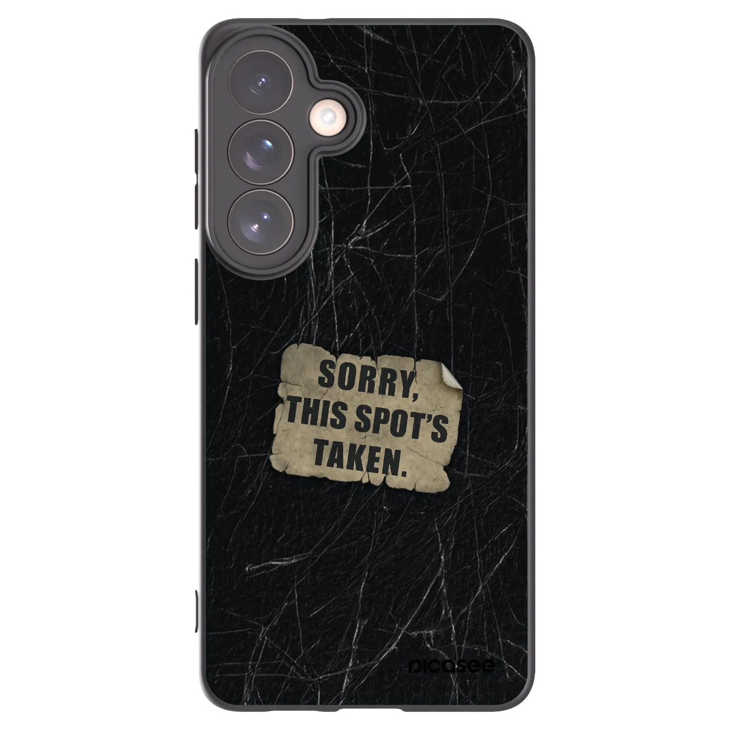 Picasee Μαύρη θήκη σιλικόνης για Samsung Galaxy S26+ - SORRY