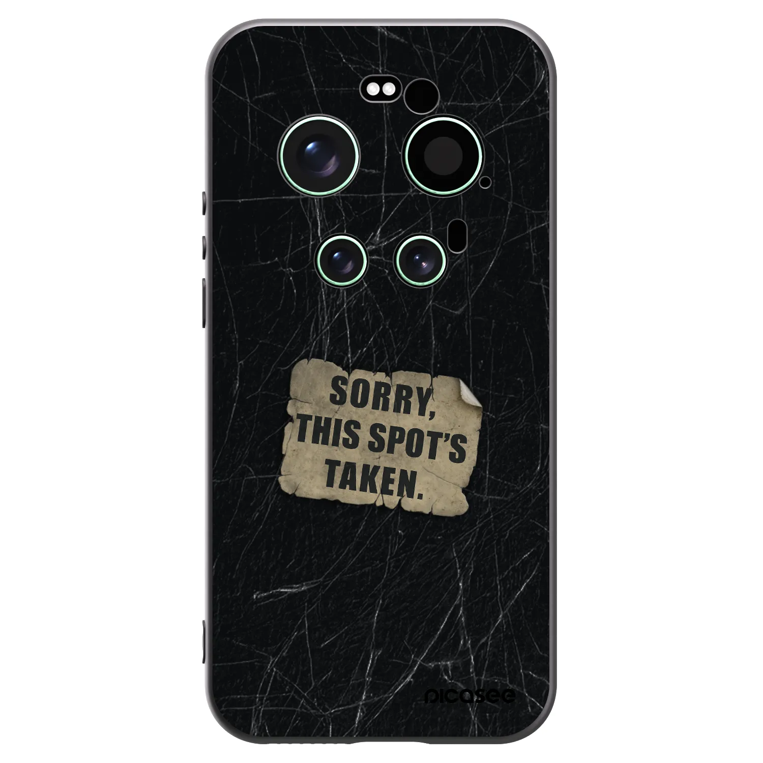 Picasee Μαύρη θήκη σιλικόνης για Xiaomi 17 Ultra - SORRY