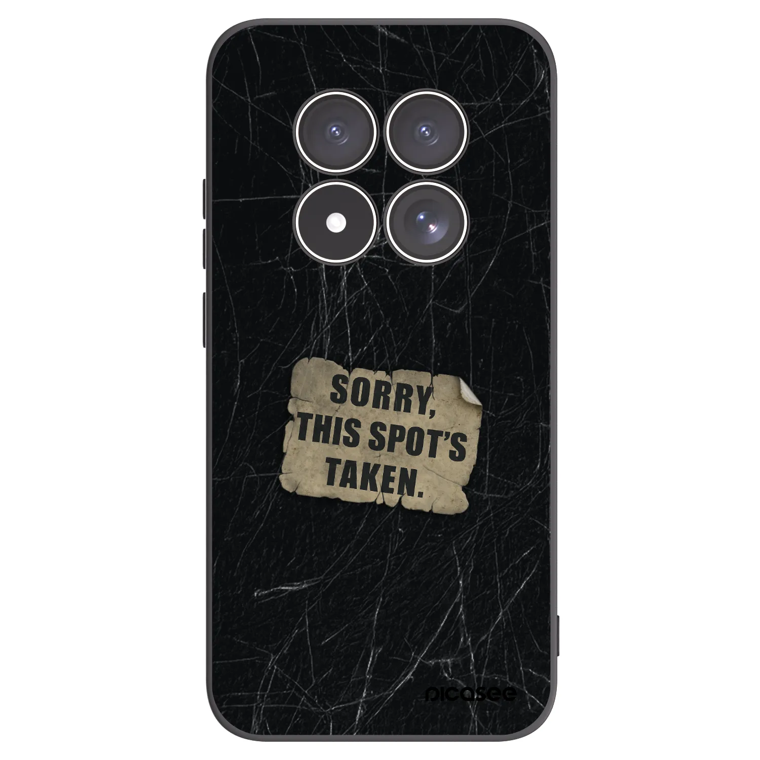 Picasee Μαύρη θήκη σιλικόνης για Xiaomi Redmi Note 15 Pro 5G - SORRY