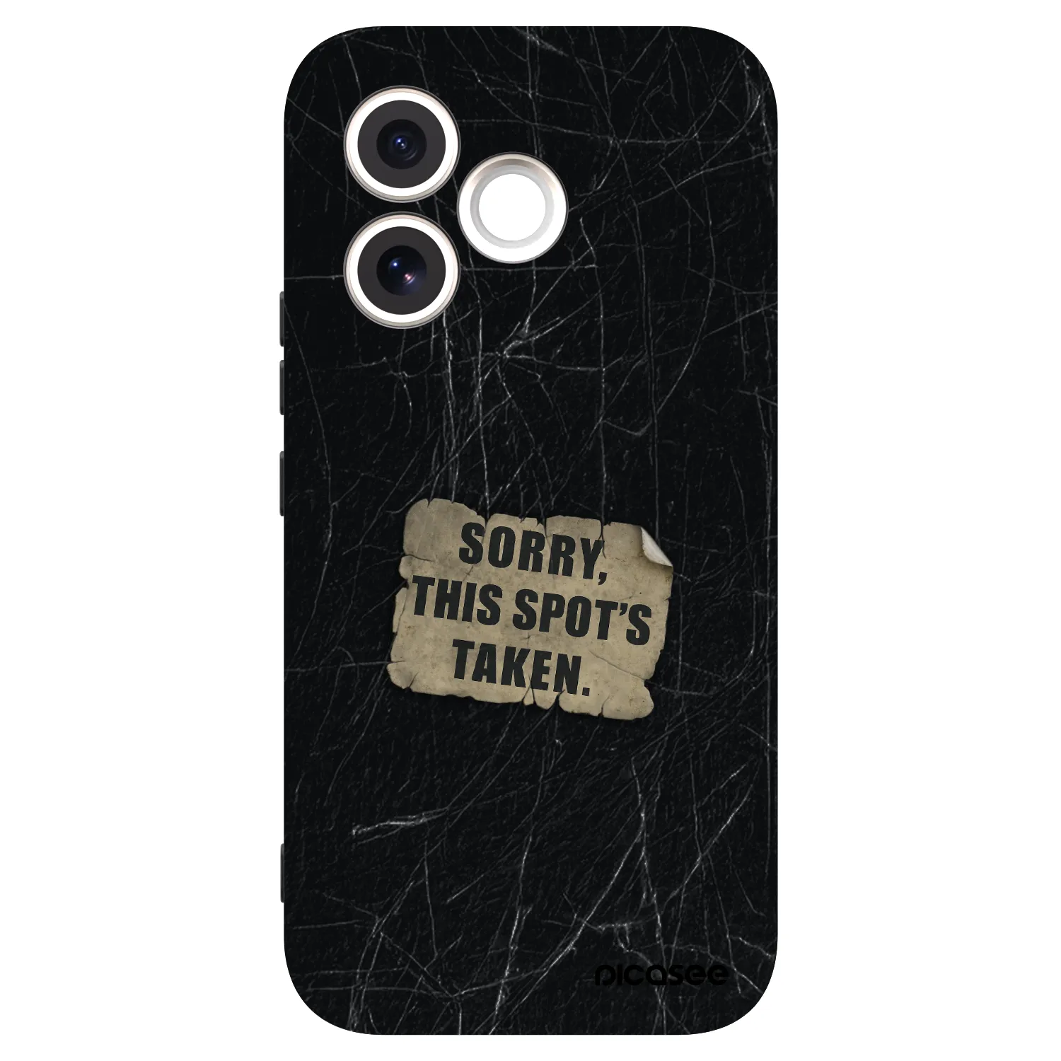 Picasee Μαύρη θήκη σιλικόνης για Honor 600 Lite - SORRY