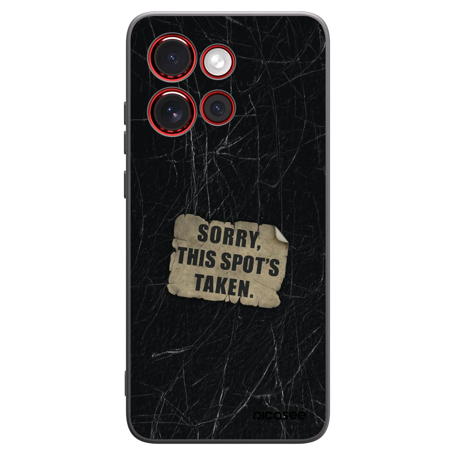 Picasee Μαύρη θήκη σιλικόνης για Motorola Edge 60 Neo 5G - SORRY