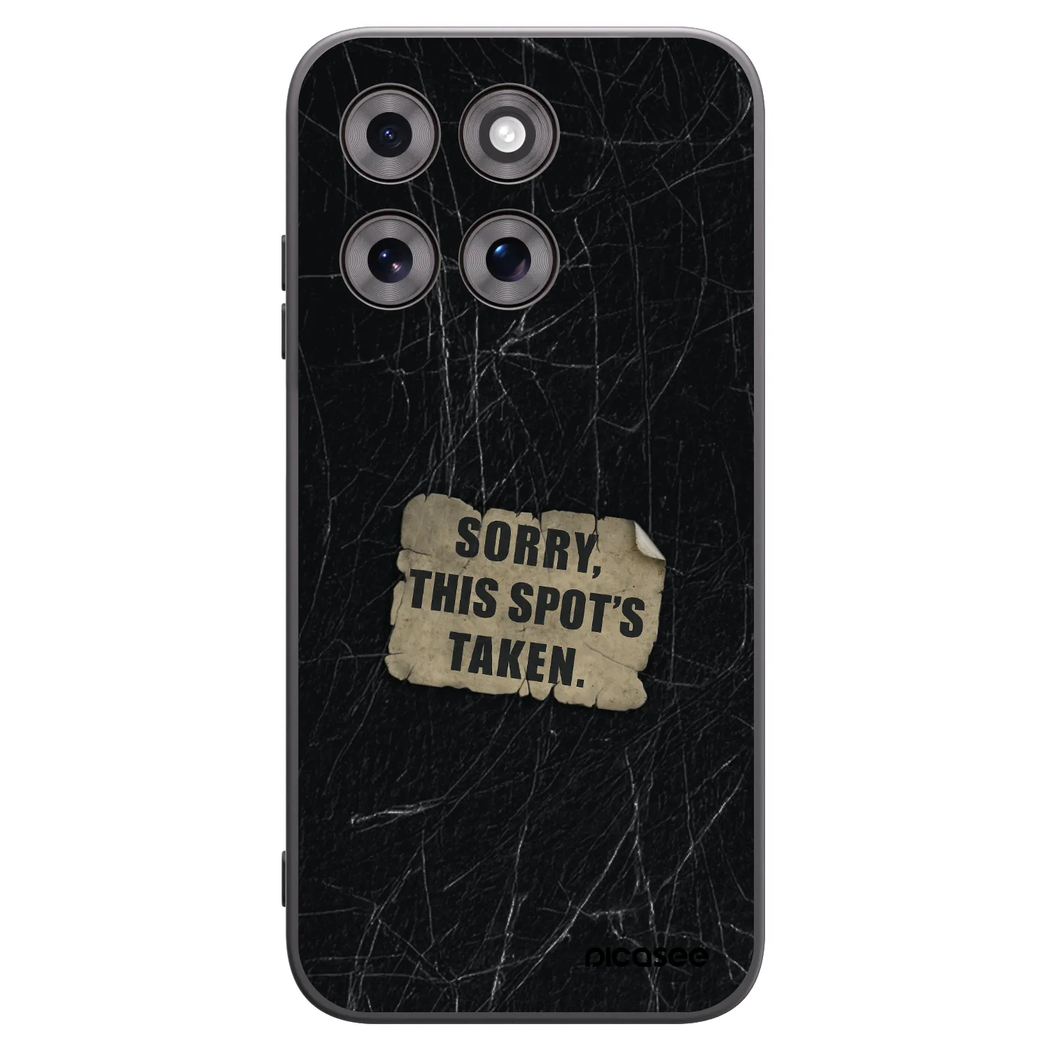 Picasee Μαύρη θήκη σιλικόνης για Motorola Moto G77 - SORRY
