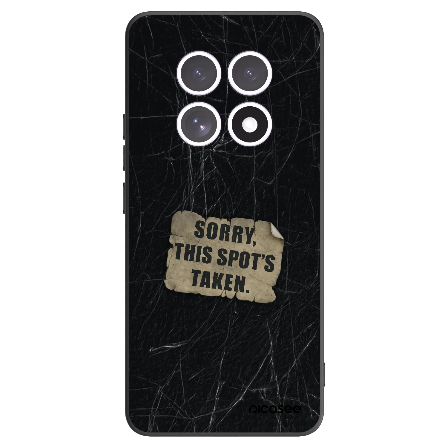 Picasee Μαύρη θήκη σιλικόνης για Xiaomi Redmi Note 15 5G - SORRY