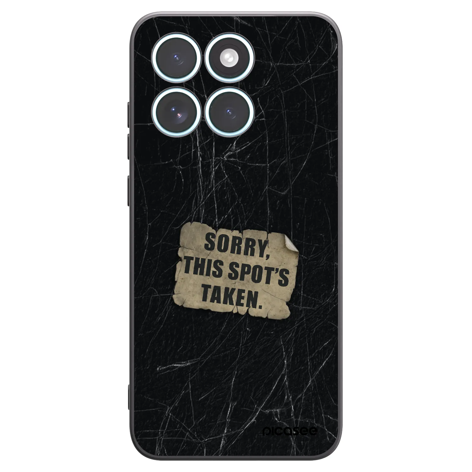 Picasee Μαύρη θήκη σιλικόνης για Motorola Edge 70 Fusion - SORRY