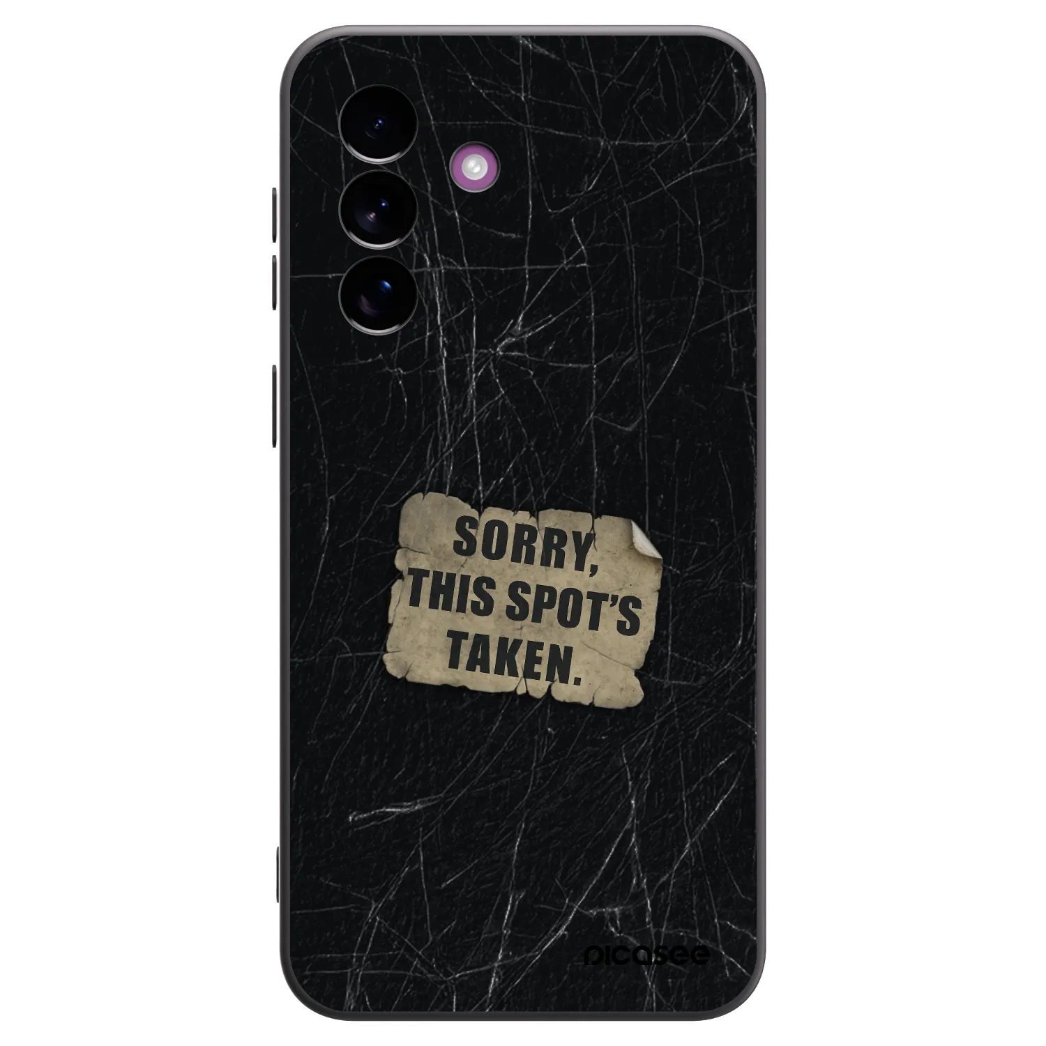 Picasee Μαύρη θήκη σιλικόνης για Samsung Galaxy A37 - SORRY