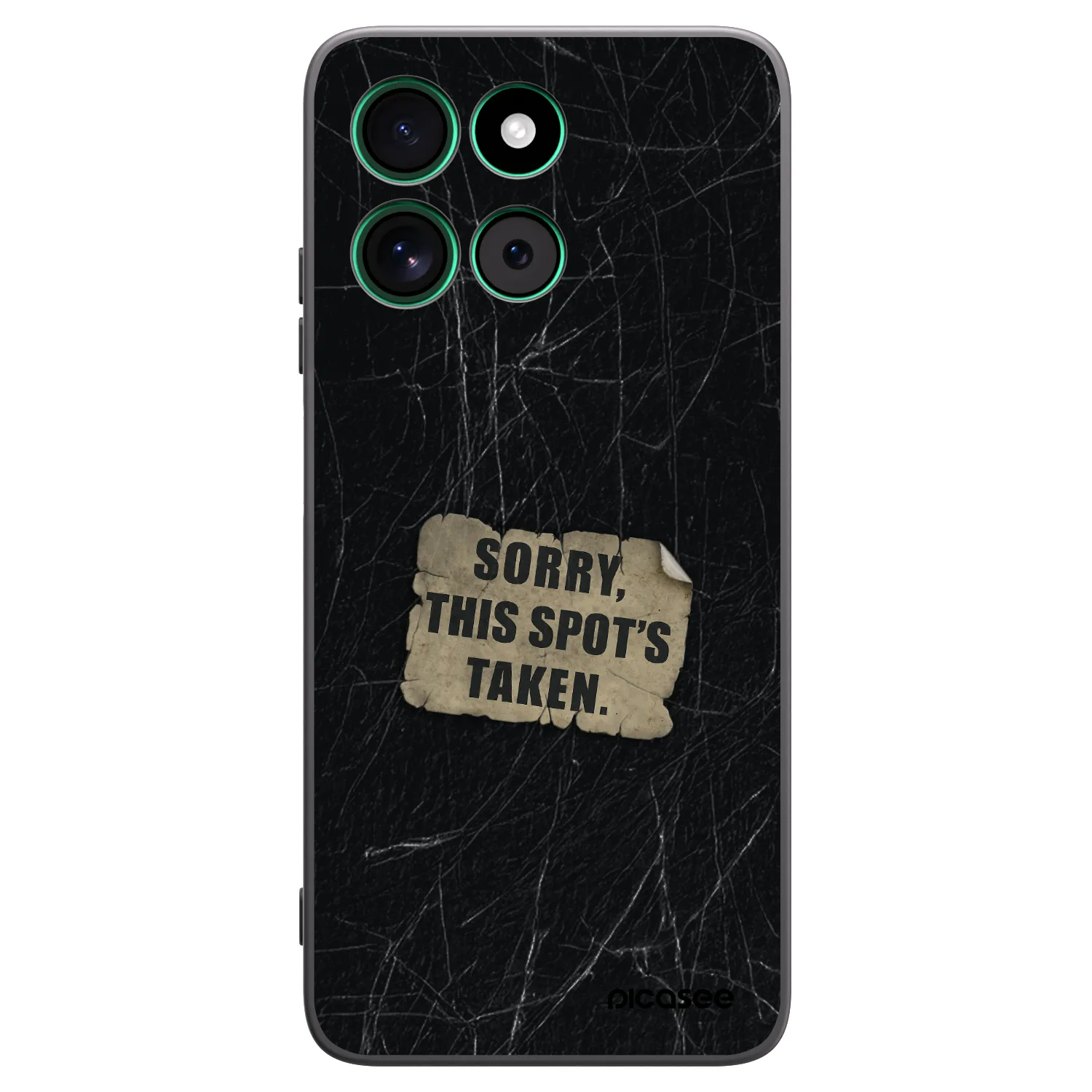 Picasee Μαύρη θήκη σιλικόνης για Motorola Moto G57 Power - SORRY