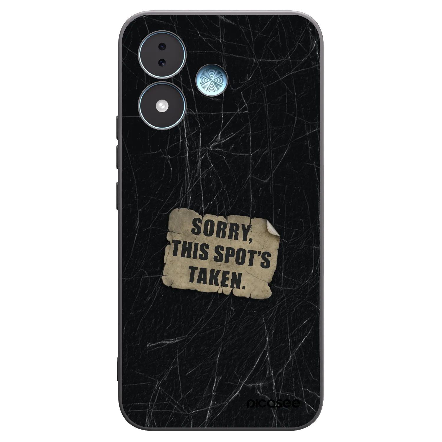 Picasee Μαύρη θήκη σιλικόνης για Xiaomi Redmi Note 17 5G - SORRY