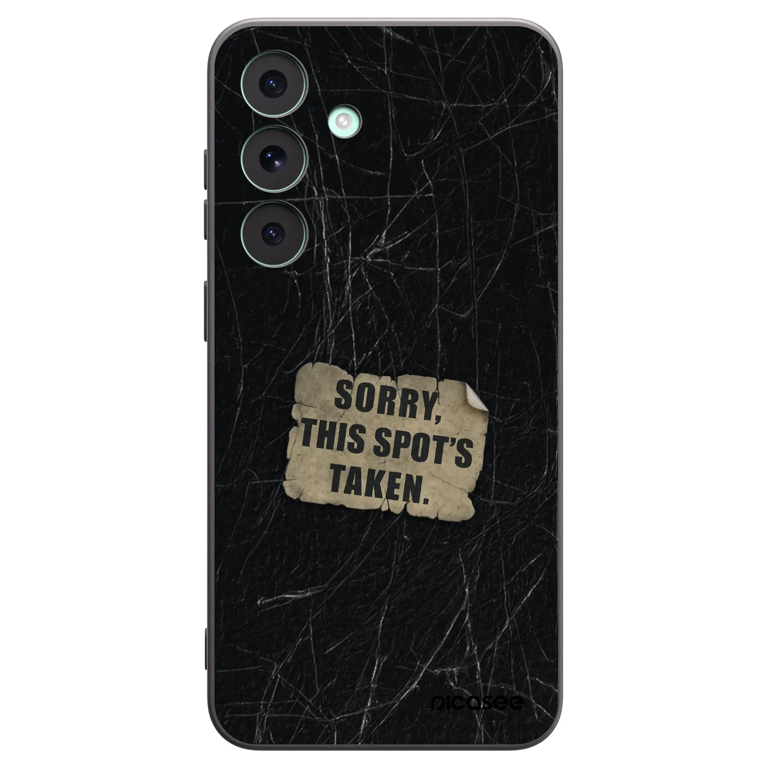 Picasee Μαύρη θήκη σιλικόνης για Samsung Galaxy S26 FE - SORRY
