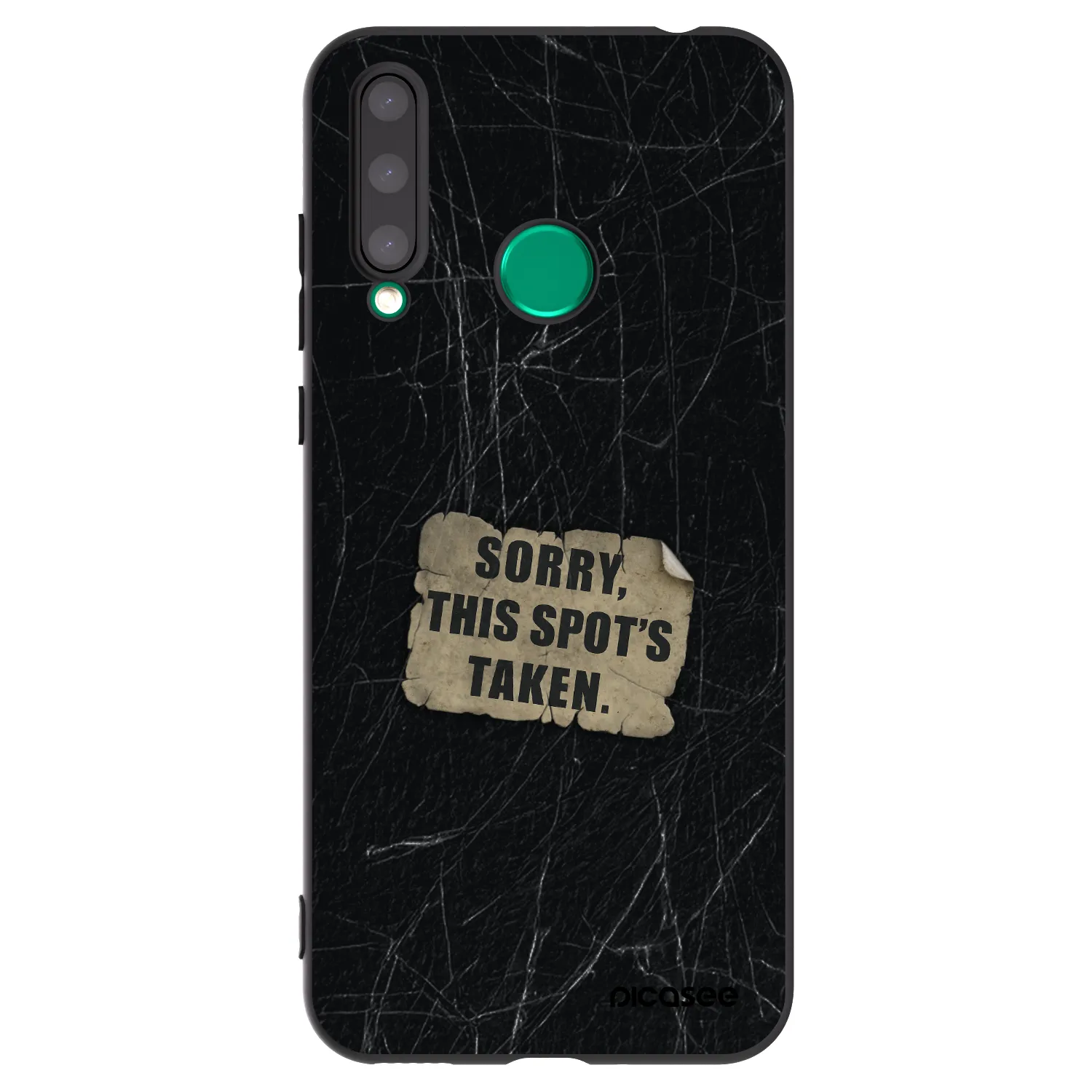 Picasee Μαύρη θήκη σιλικόνης για Honor 20 Lite - SORRY