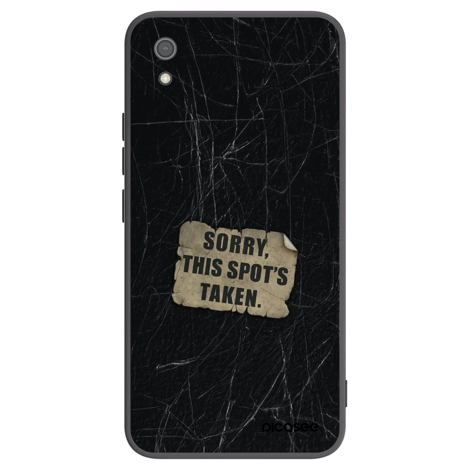 Picasee Μαύρη θήκη σιλικόνης για Xiaomi Redmi 7A - SORRY