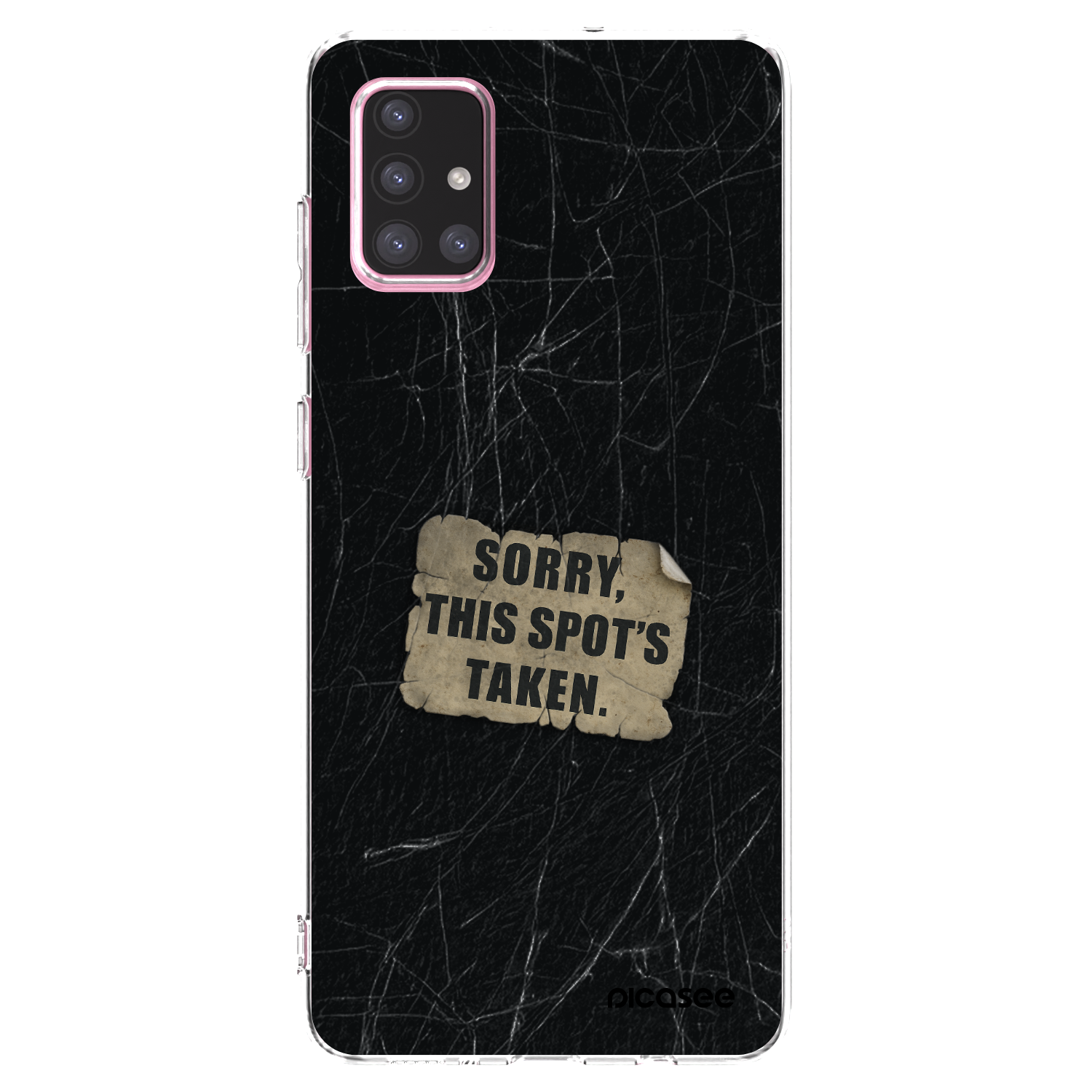 Picasee διαφανής θήκη σιλικόνης Samsung Galaxy A71 A715F - SORRY