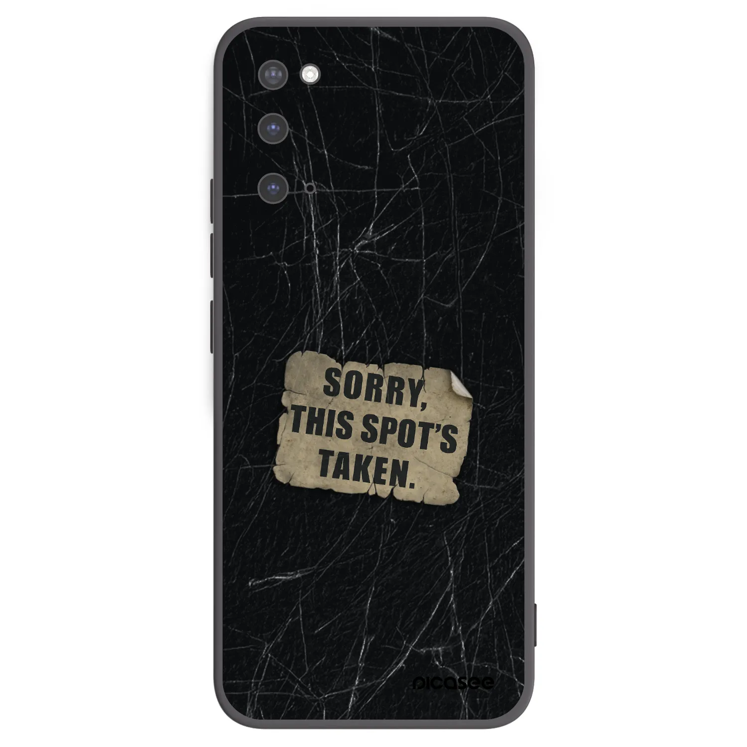 Picasee Μαύρη θήκη σιλικόνης για Samsung Galaxy S20 G980F - SORRY