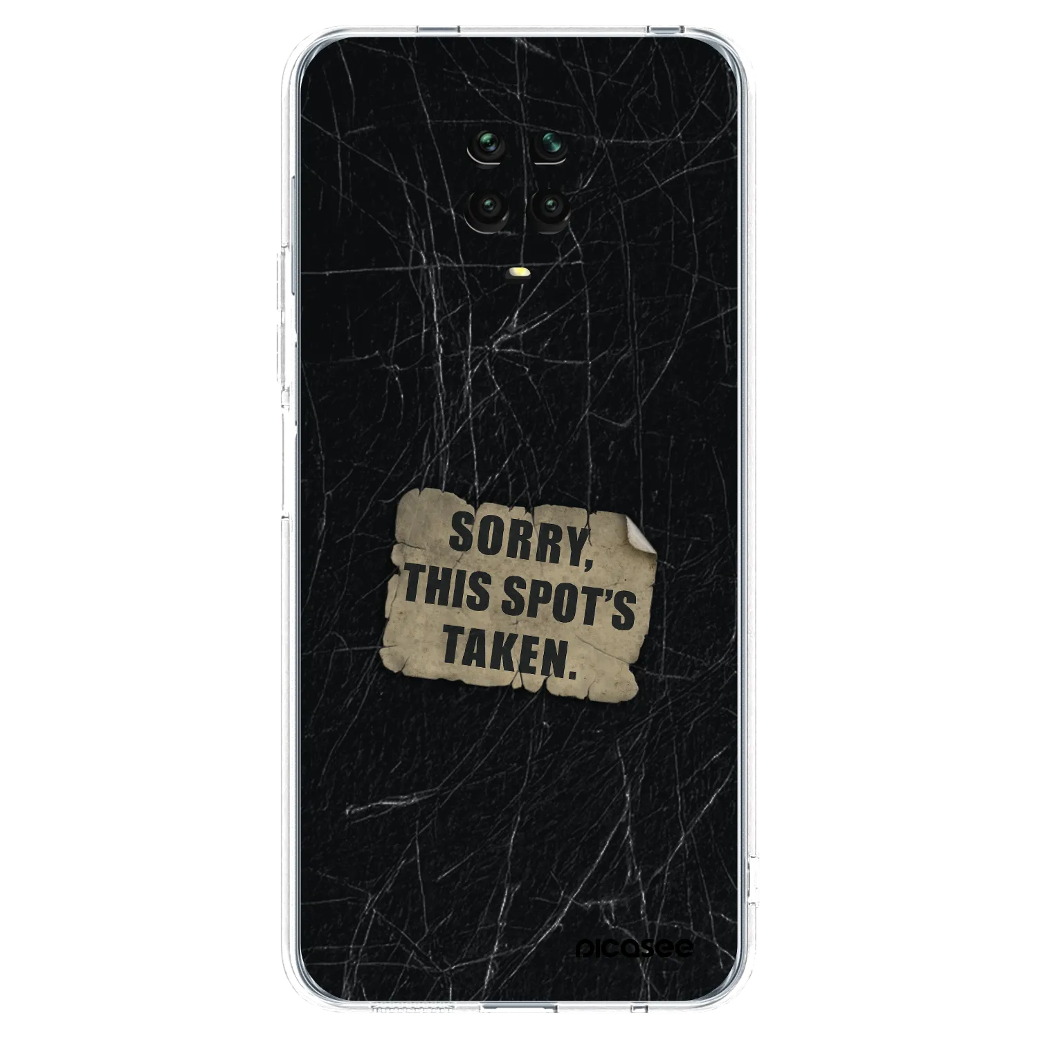 Picasee διαφανής θήκη σιλικόνης Xiaomi Redmi Note 9 Pro - SORRY