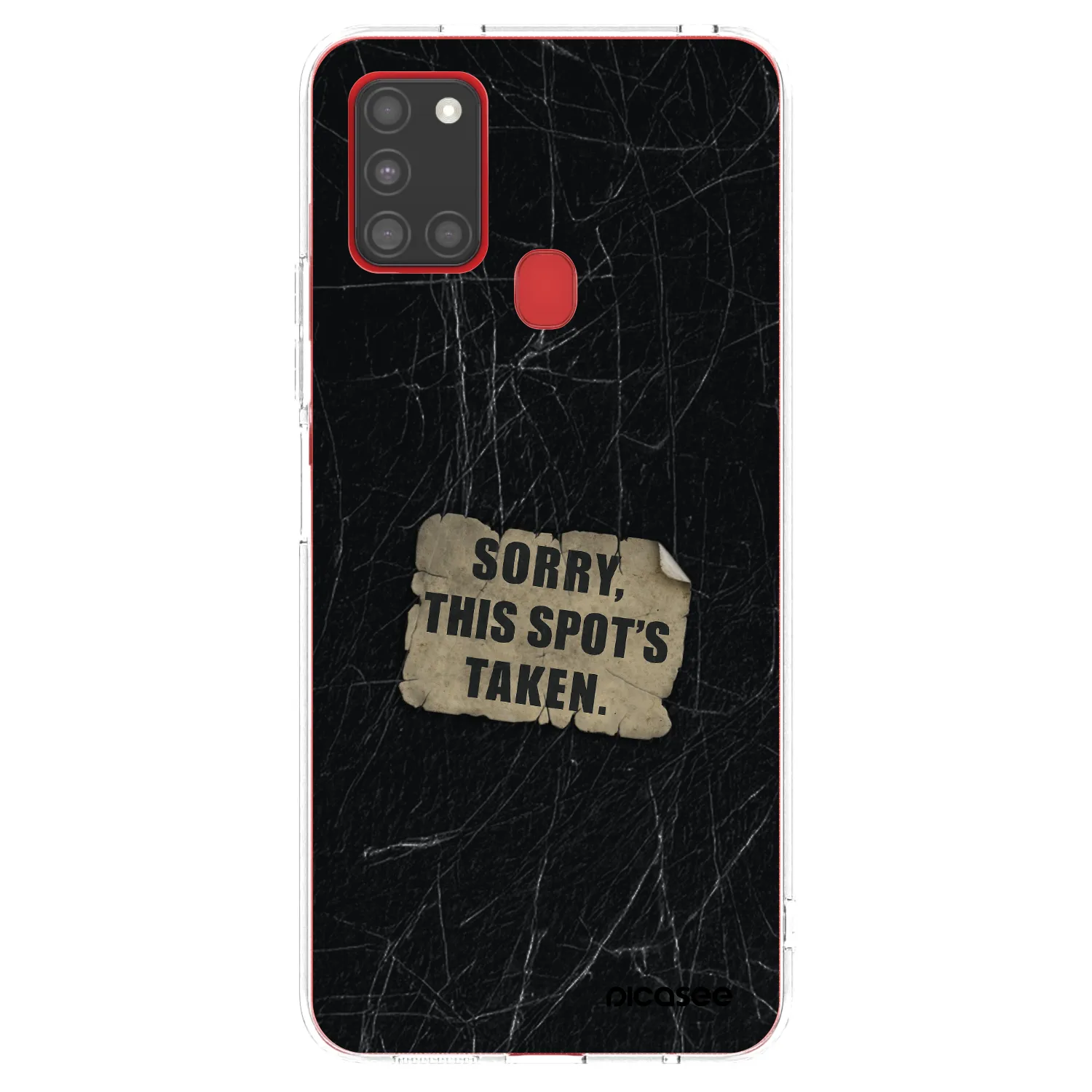 Picasee διαφανής θήκη σιλικόνης Samsung Galaxy A21s - SORRY