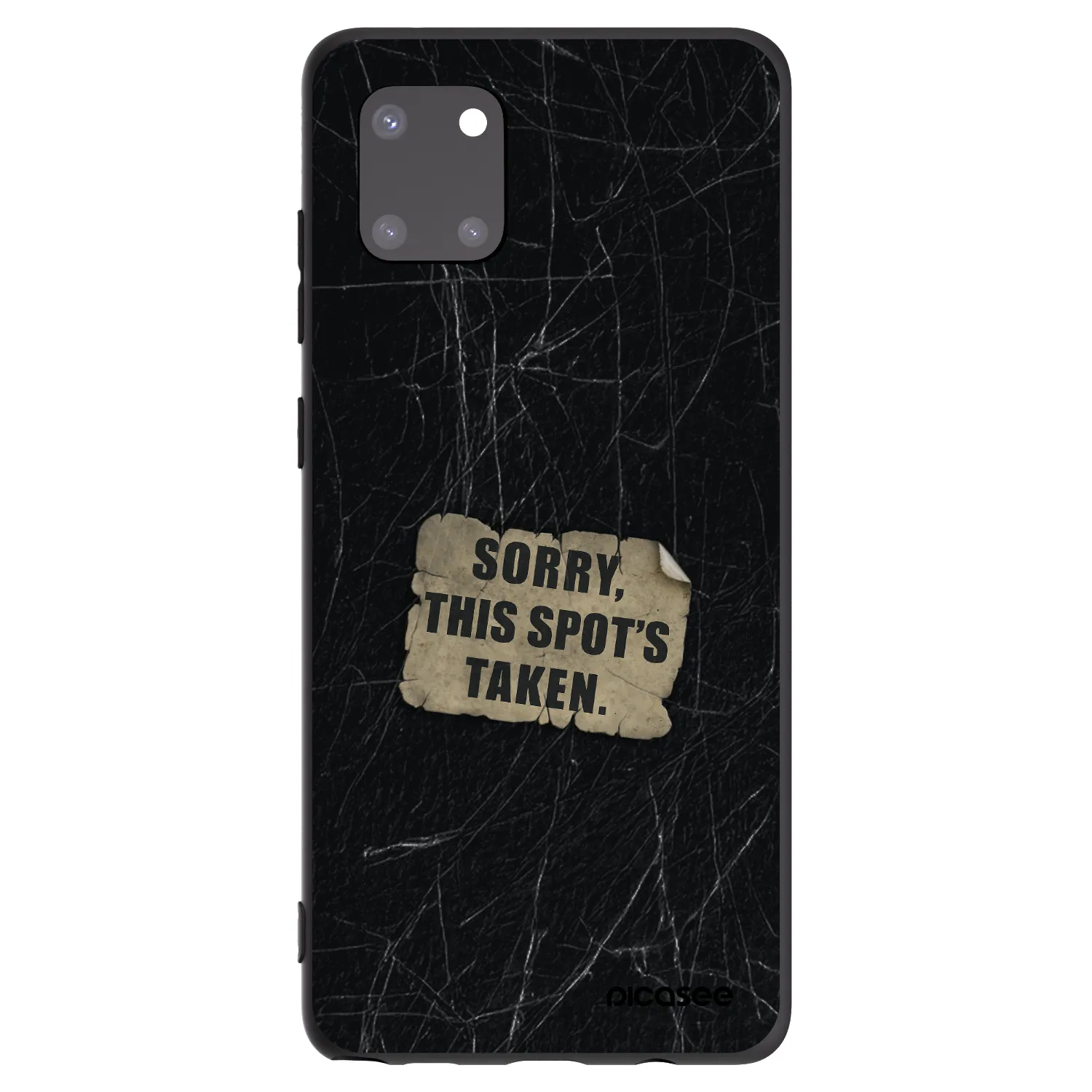 Picasee Μαύρη θήκη σιλικόνης για Samsung Galaxy Note 10 Lite N770F - SORRY