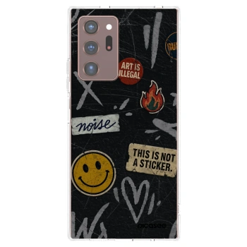 Picasee διαφανής θήκη σιλικόνης Samsung Galaxy Note 20 Ultra - STICKERS x TAGS