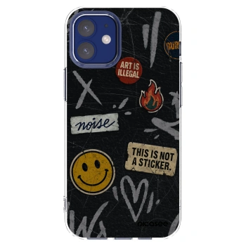 Picasee διαφανής θήκη σιλικόνης Apple iPhone 12 mini - STICKERS x TAGS