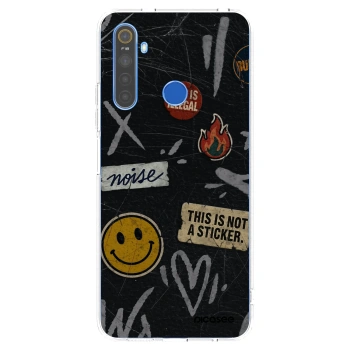 Picasee διαφανής θήκη σιλικόνης Realme 5 - STICKERS x TAGS