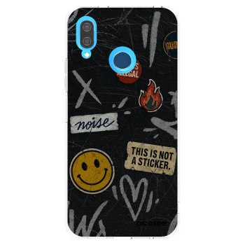 Picasee διαφανής θήκη σιλικόνης Huawei P20 Lite - STICKERS x TAGS