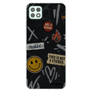 Picasee διαφανής θήκη σιλικόνης Samsung Galaxy A22 A226B 5G - STICKERS x TAGS