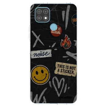 Picasee διαφανής θήκη σιλικόνης Realme C21 - STICKERS x TAGS