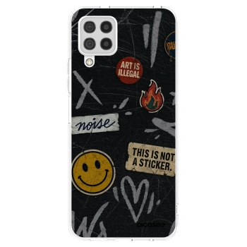 Picasee διαφανής θήκη σιλικόνης Samsung Galaxy A22 A225F 4G - STICKERS x TAGS