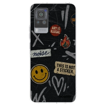 Picasee διαφανής θήκη σιλικόνης Vivo X60 Pro 5G - STICKERS x TAGS