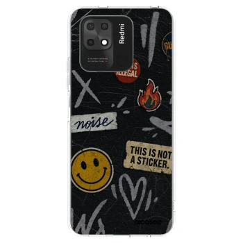 Picasee διαφανής θήκη σιλικόνης Xiaomi Redmi 10C - STICKERS x TAGS