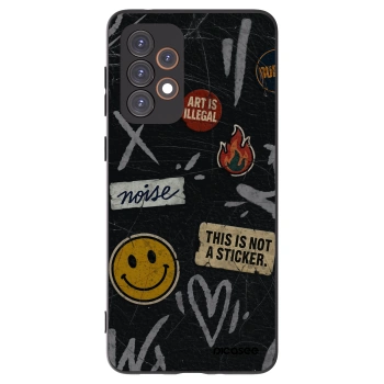Picasee Μαύρη θήκη σιλικόνης για Samsung Galaxy A33 5G A336 - STICKERS x TAGS