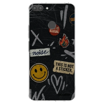 Picasee διαφανής θήκη σιλικόνης Huawei P Smart - STICKERS x TAGS