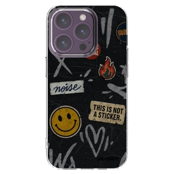 Picasee διαφανής θήκη σιλικόνης Apple iPhone 14 Pro - STICKERS x TAGS