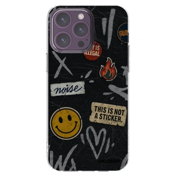 Picasee διαφανής θήκη σιλικόνης Apple iPhone 14 Pro Max - STICKERS x TAGS