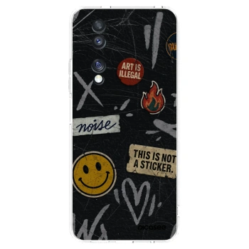 Picasee διαφανής θήκη σιλικόνης Honor 70 - STICKERS x TAGS