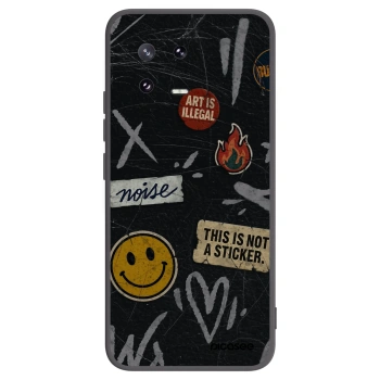 Picasee Μαύρη θήκη σιλικόνης για Xiaomi 13 Pro - STICKERS x TAGS