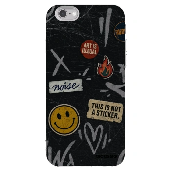 Picasee διαφανής θήκη σιλικόνης Apple iPhone 6/6S - STICKERS x TAGS